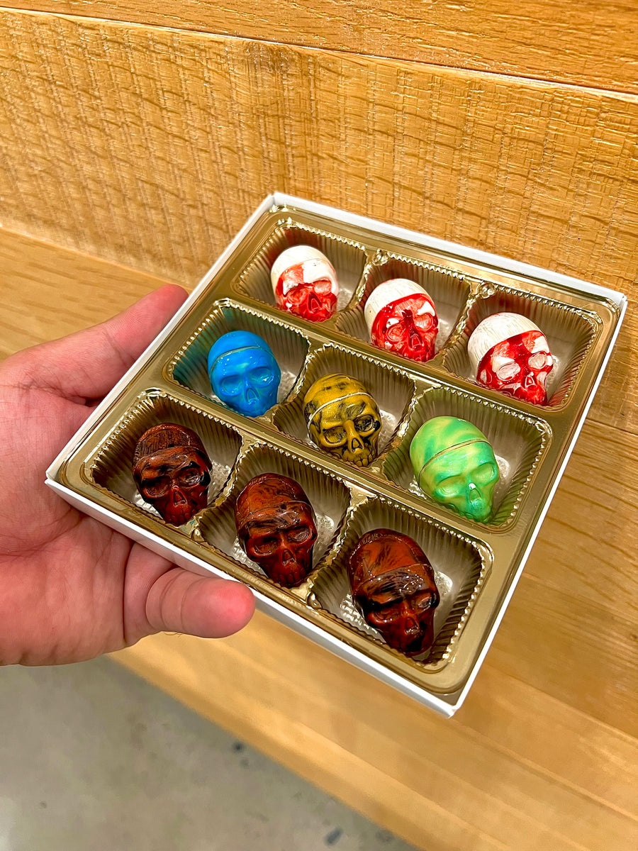 Halloween Skulls Chocolates The Desserts Lab